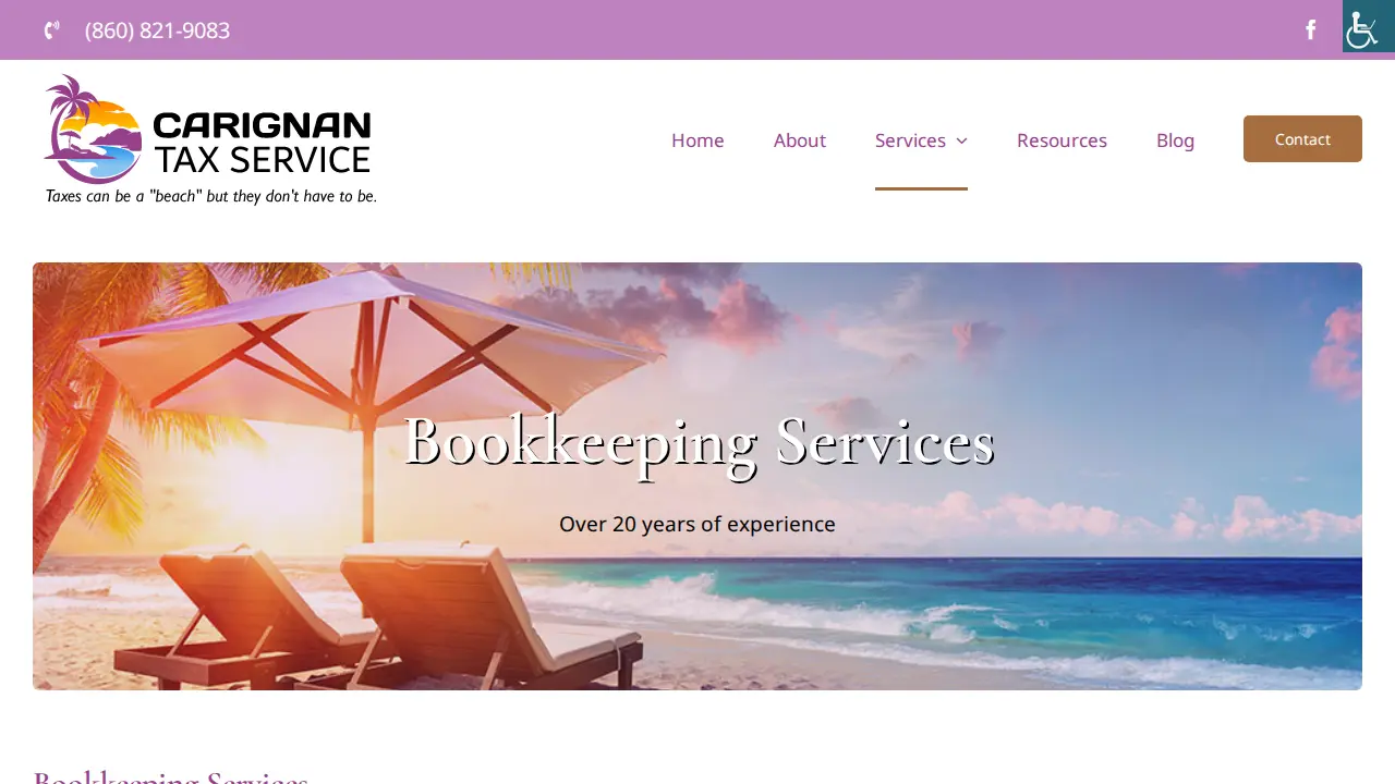 Carignan Tax Service page