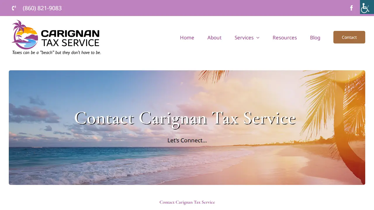 Carignan Tax Service page