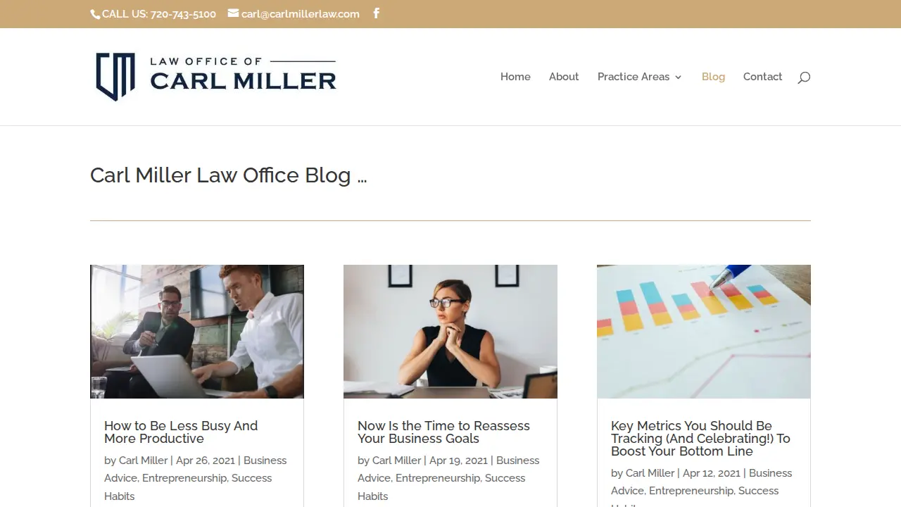 Carl Miller Law page