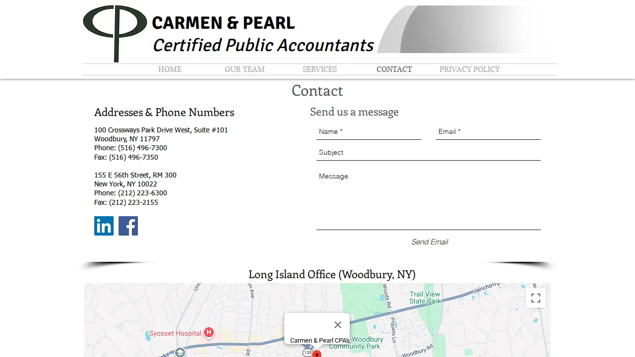 Carmen & Pearl page