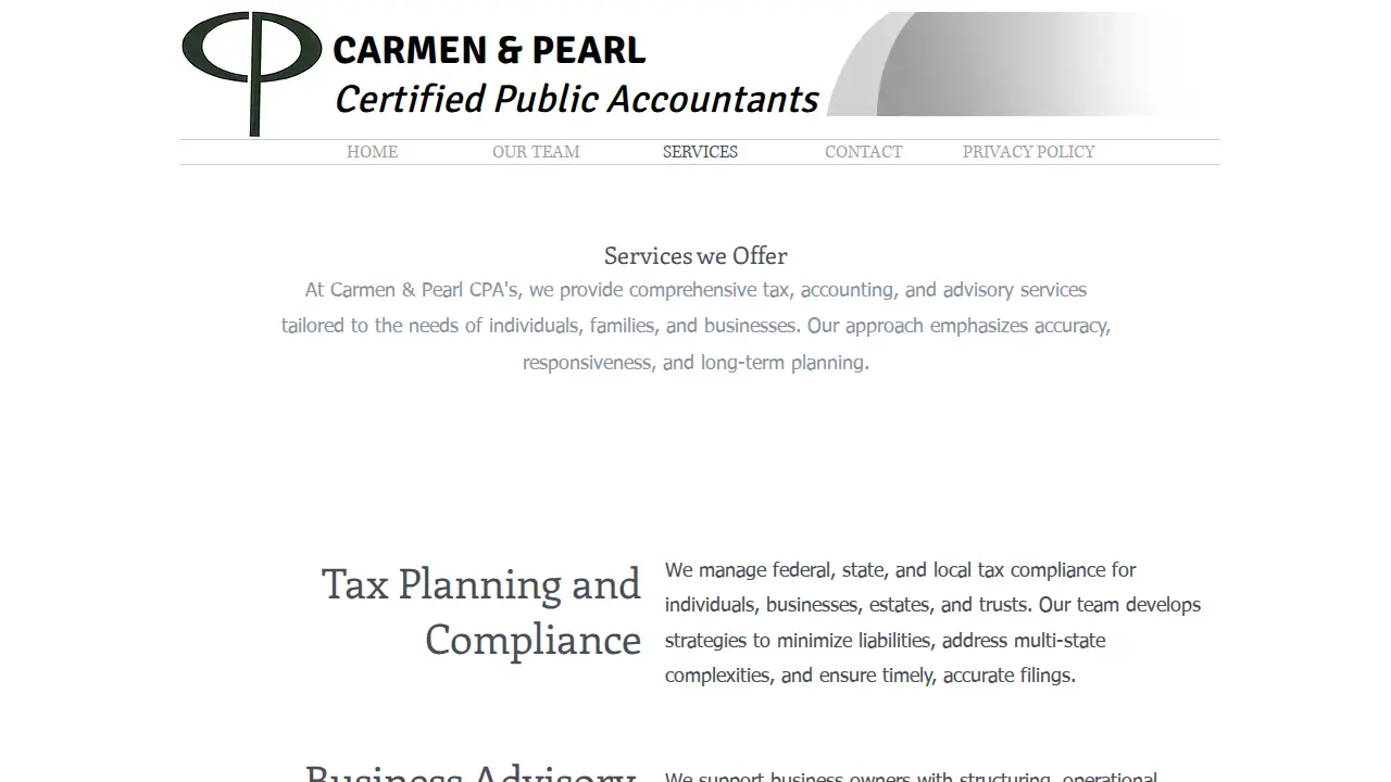 Carmen & Pearl page