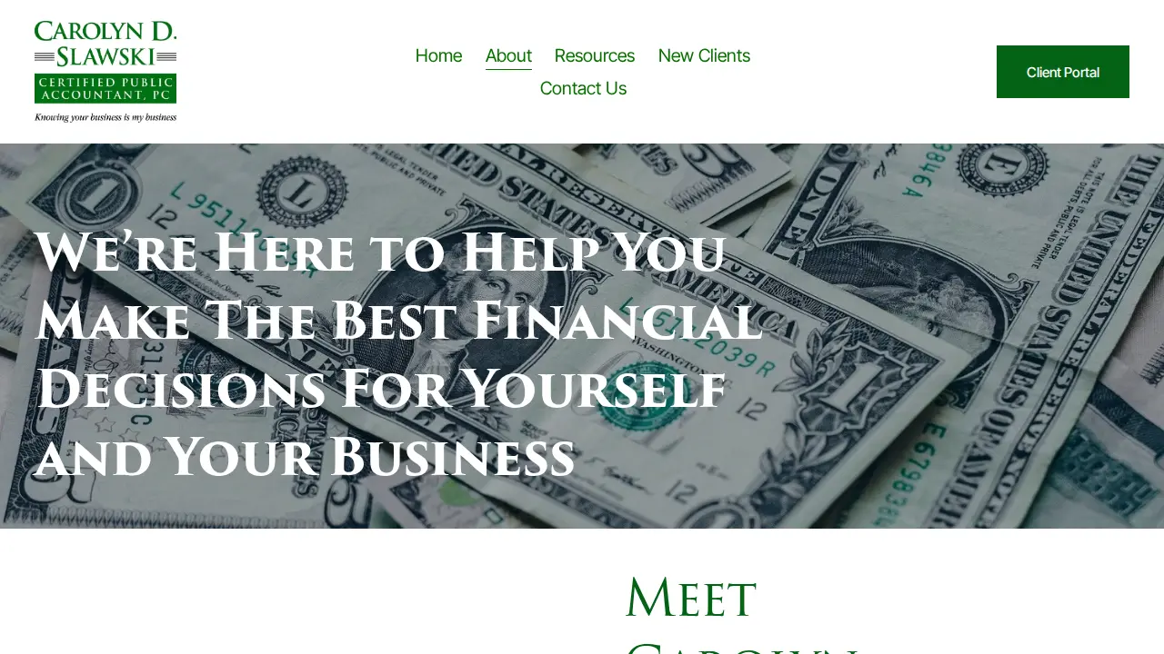Slawski Carolyn D CPA page