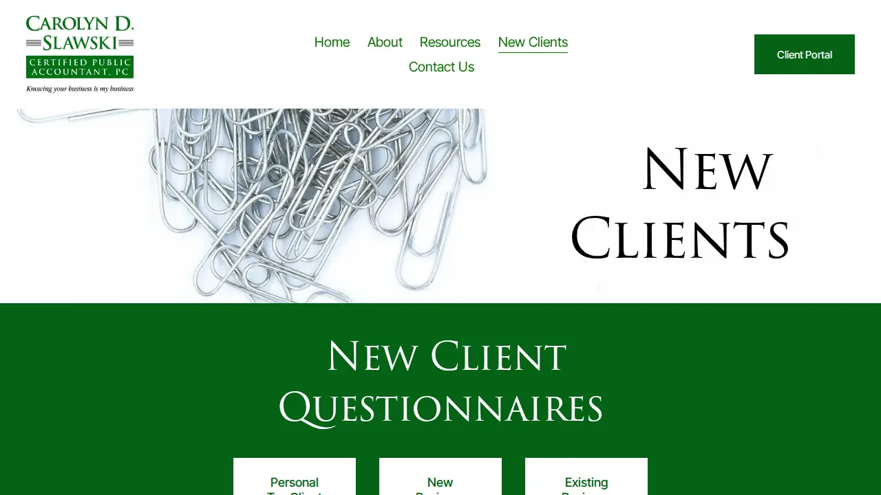 Slawski Carolyn D CPA page