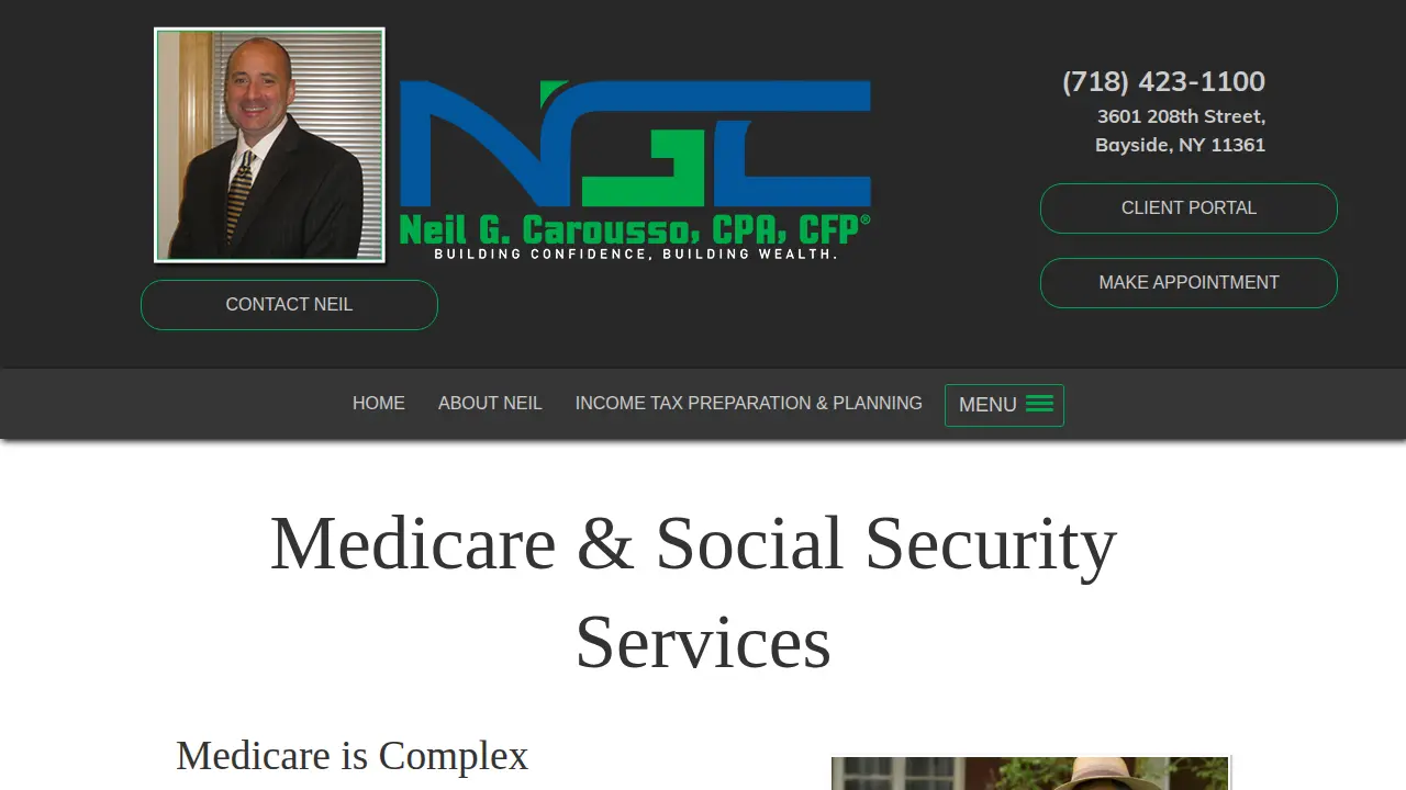 Neil G Carousso, CPA, CFP page