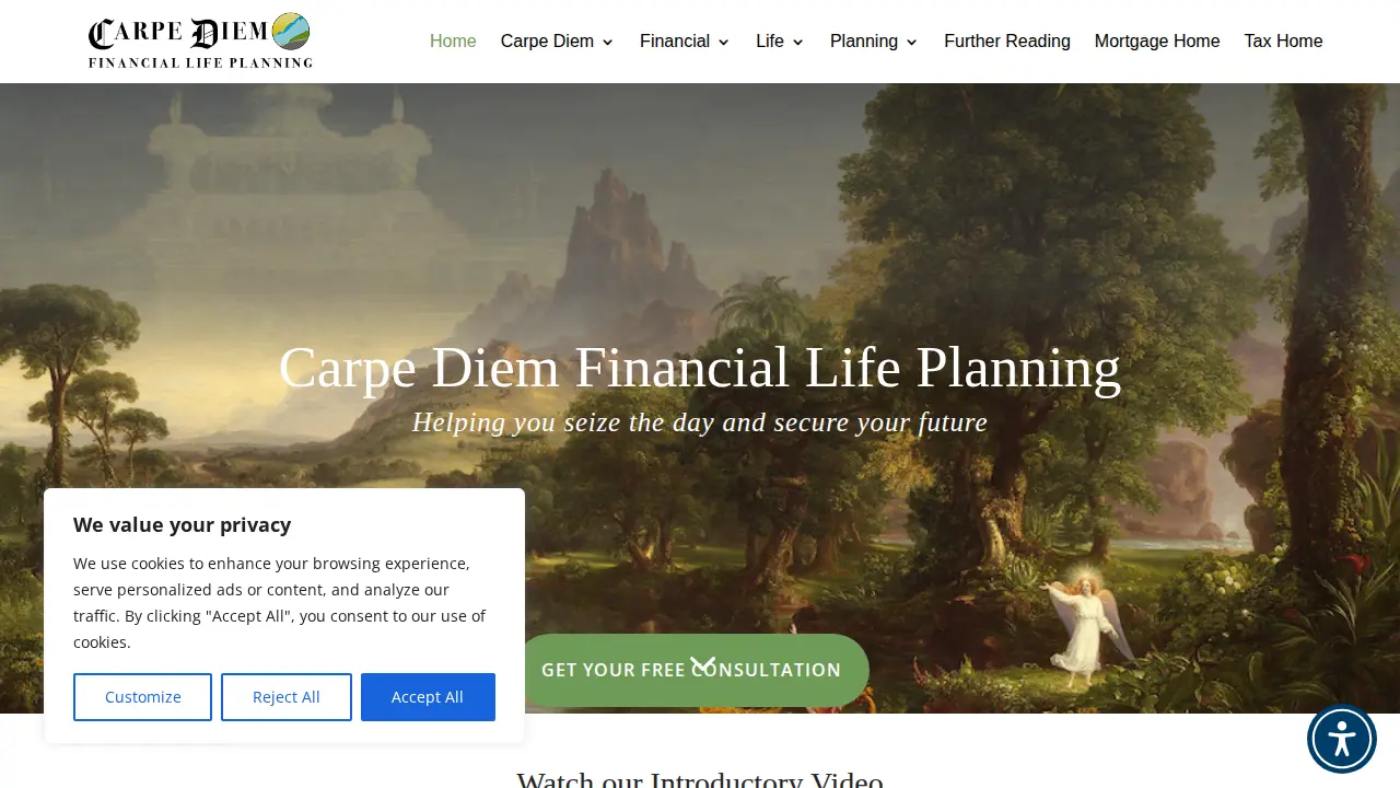 Carpe Diem Financial Services page