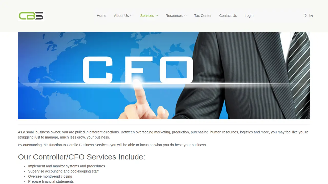 Carrillo Business Services, LLC. page