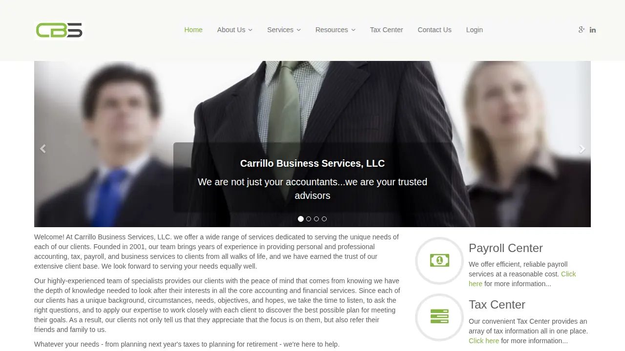 Carrillo Business Services, LLC. page