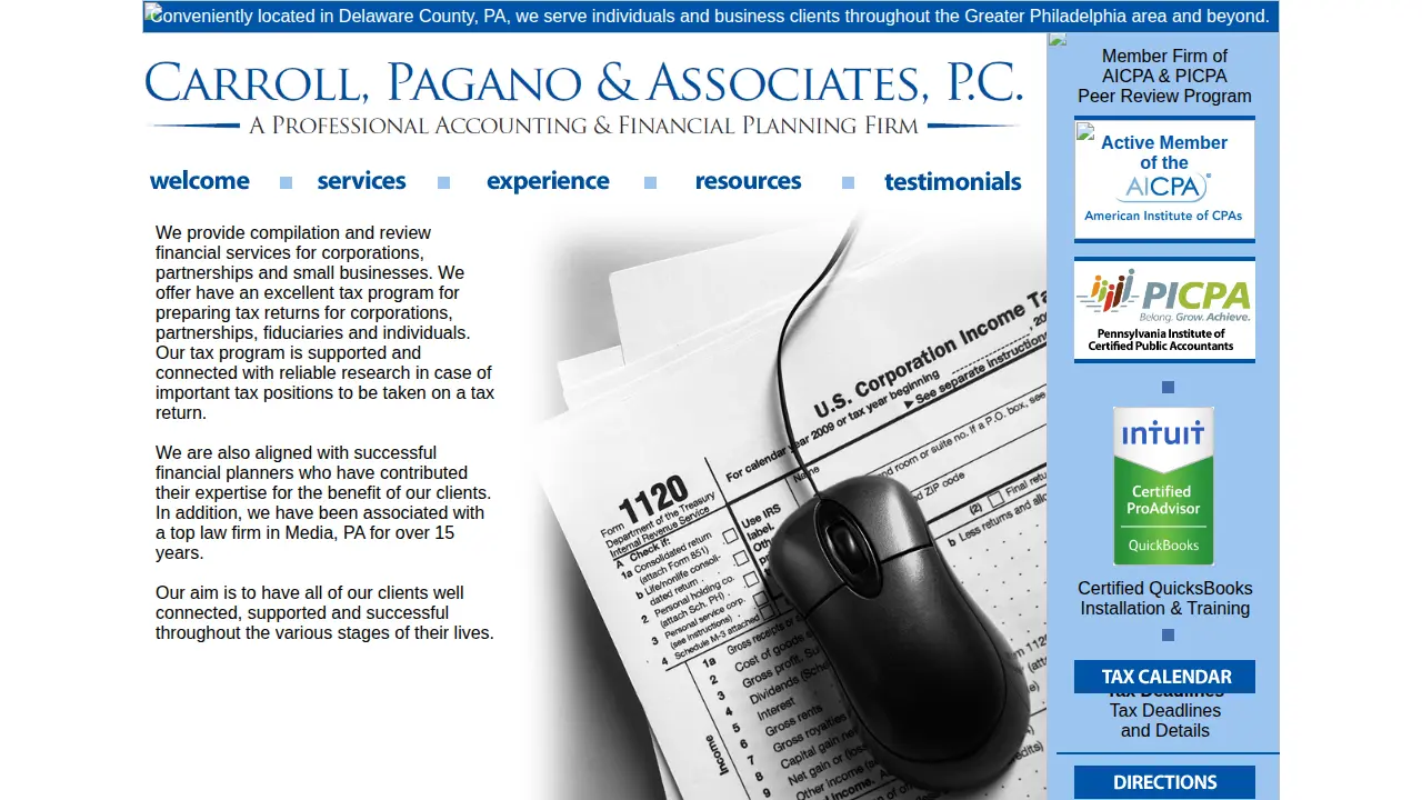 Carroll Pagano & Associates page