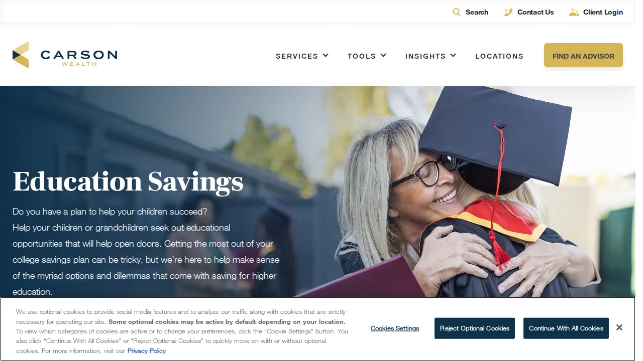 Carson Wealth page