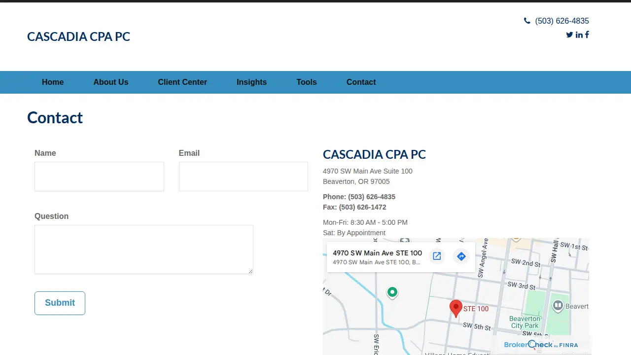 CASCADIA CPA PC