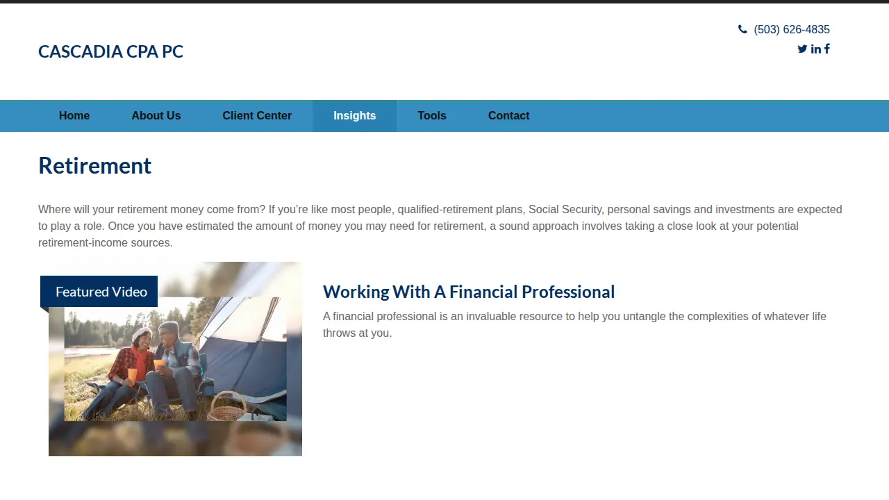 CASCADIA CPA PC page
