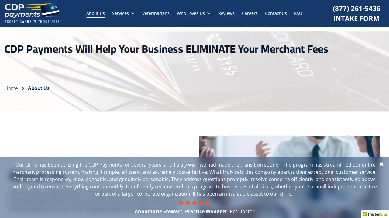 CDP Payments page