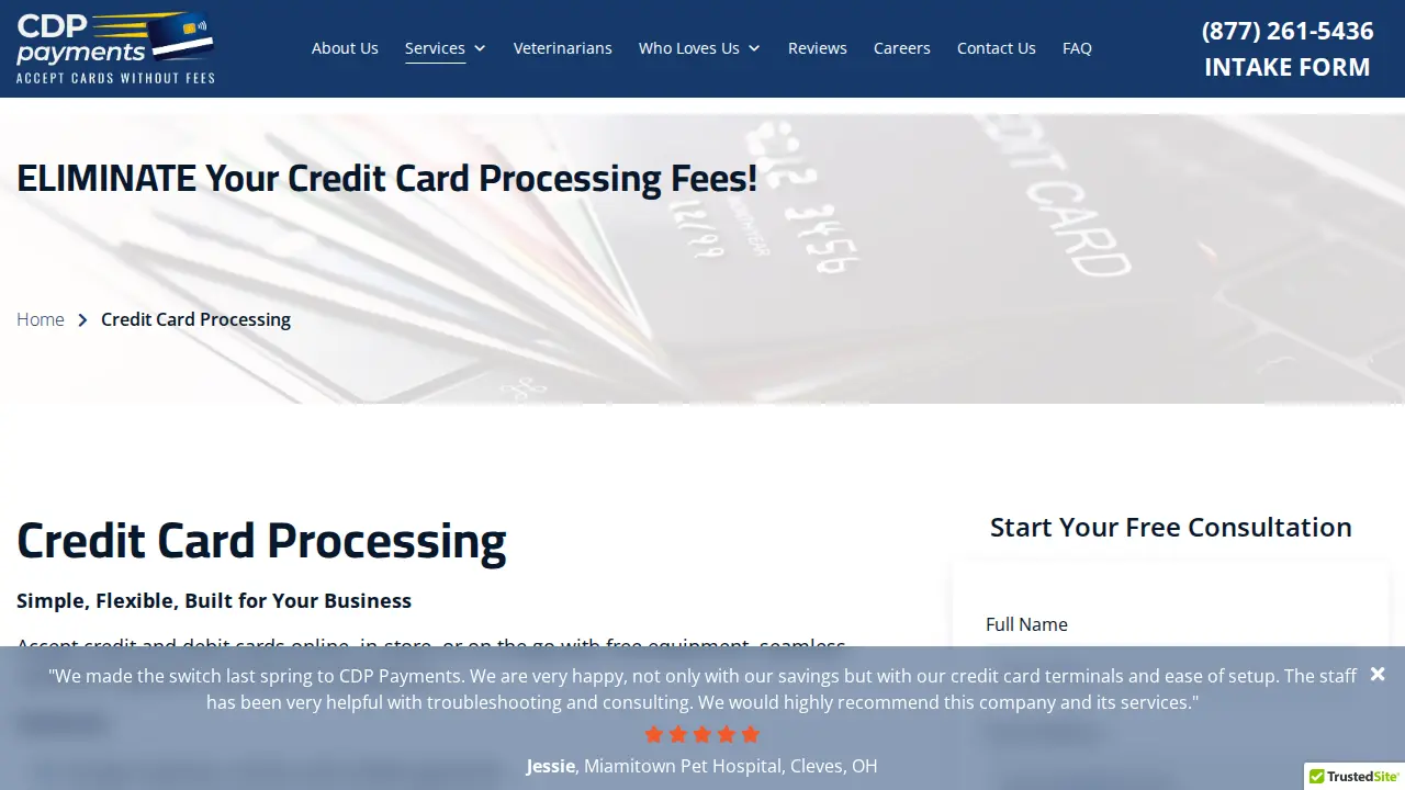 CDP Payments page
