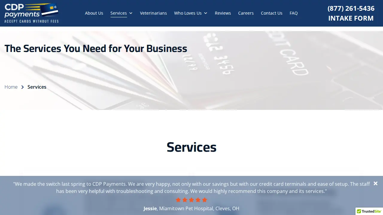 CDP Payments page