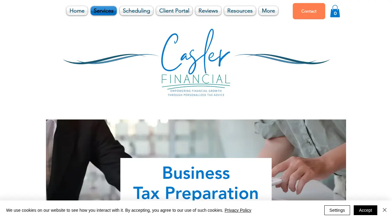 Casler Financial, LLC page
