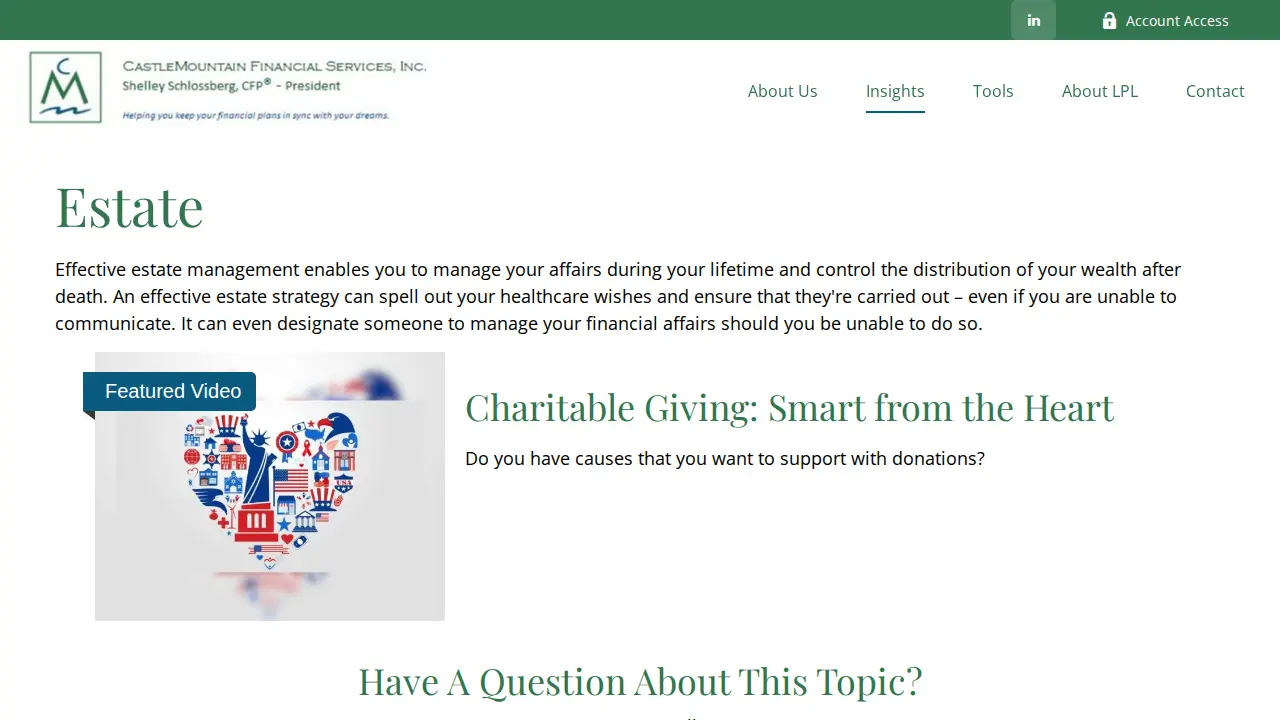 CastleMountain Financial Services, Inc. page