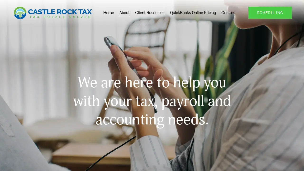 Castle Rock Tax page