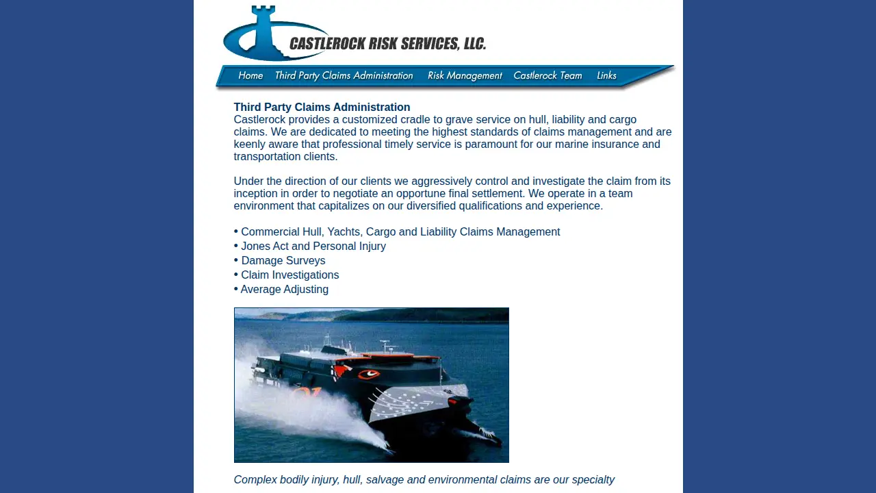 Castle Rock Risk Services LLC page