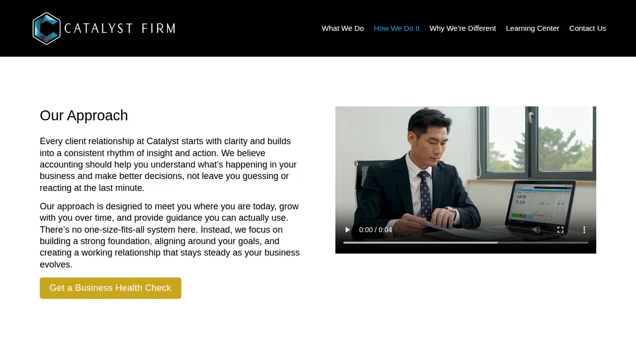 Catalyst Firm page