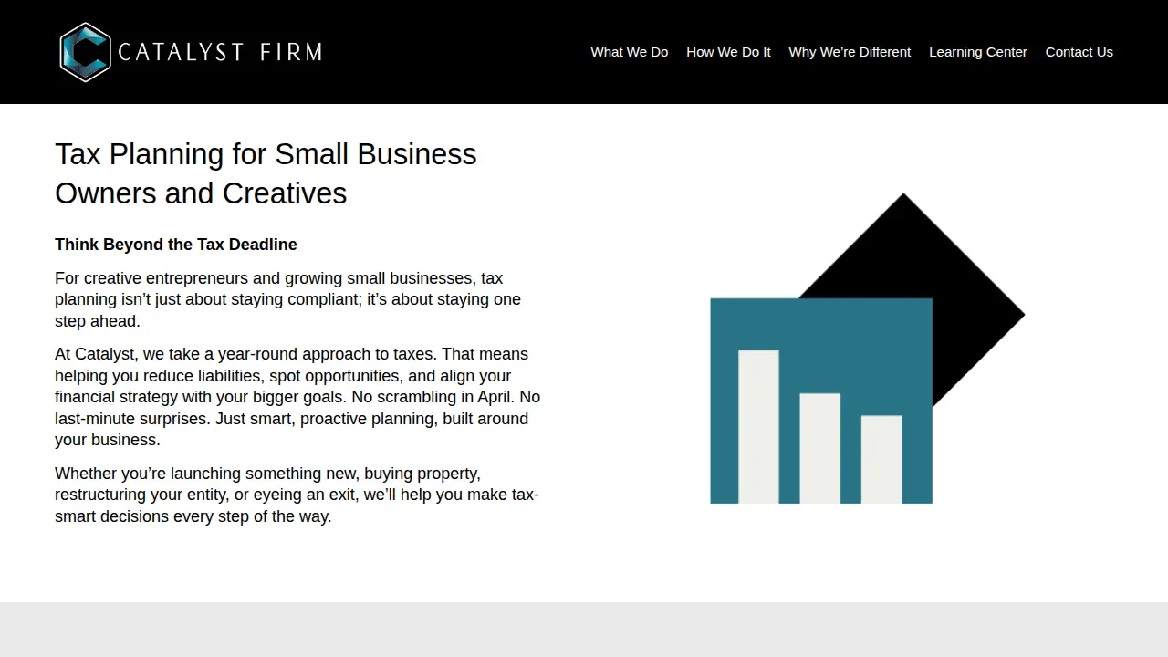 Catalyst Firm page