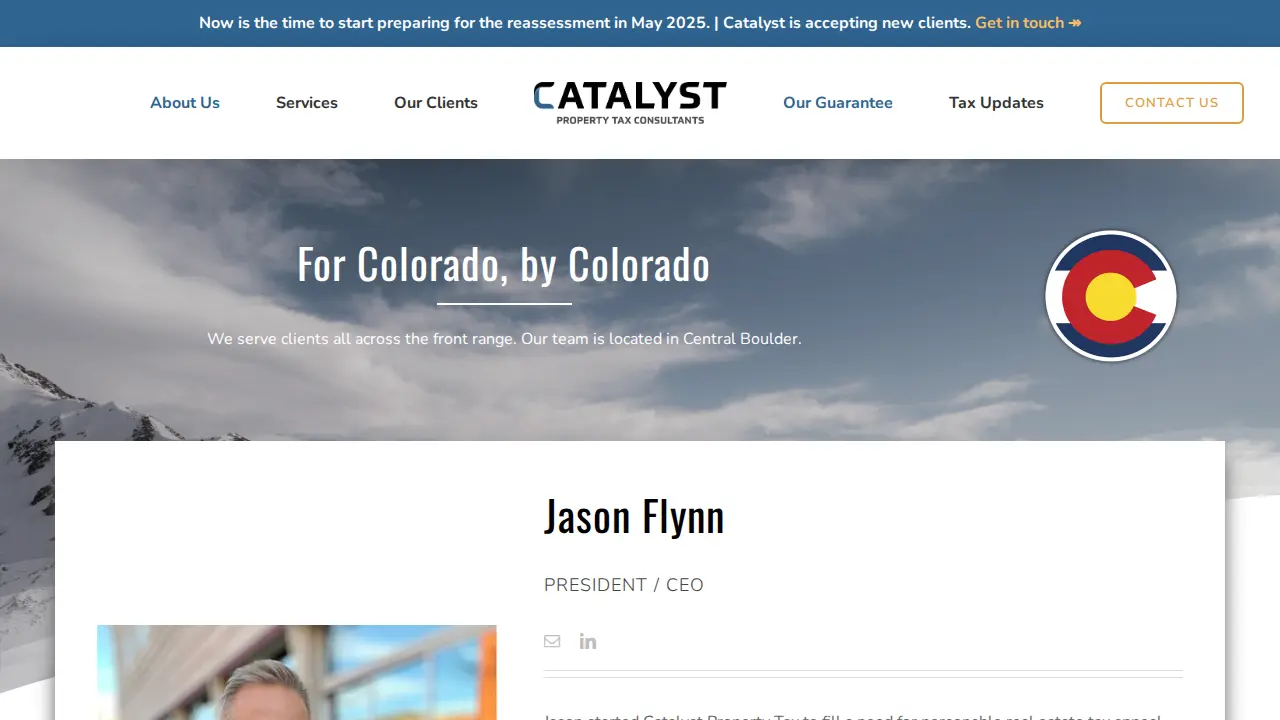 Catalyst Property Tax Consultants page