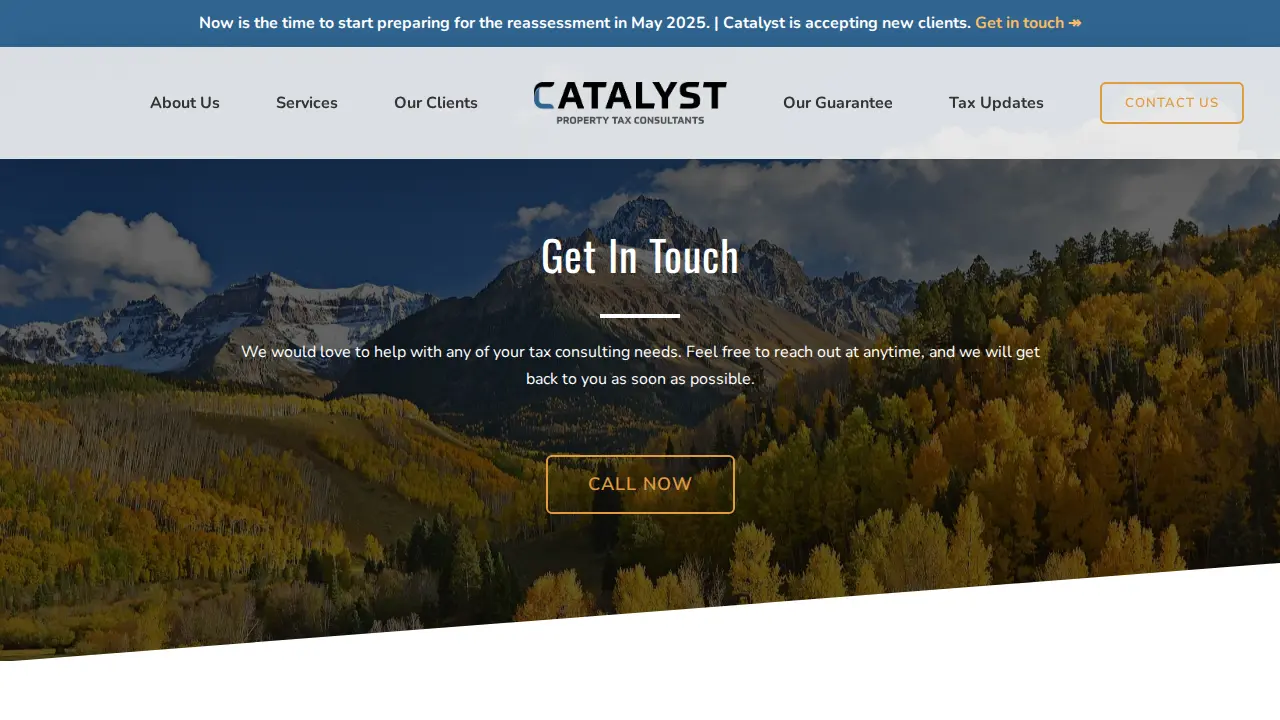 Catalyst Property Tax Consultants page