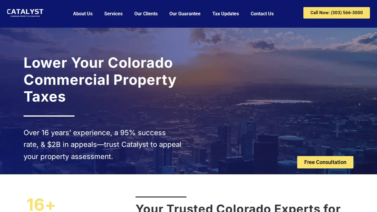 Catalyst Property Tax Consultants page