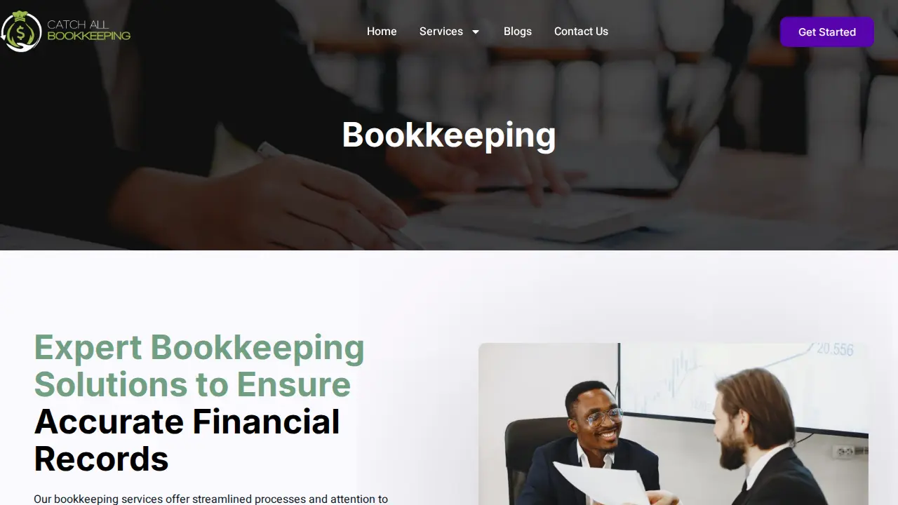 Catch All Bookkeeping page