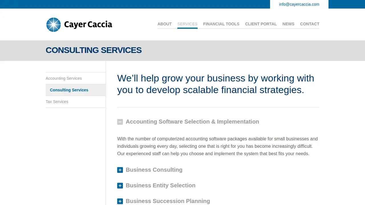 Cayer Caccia LLP page