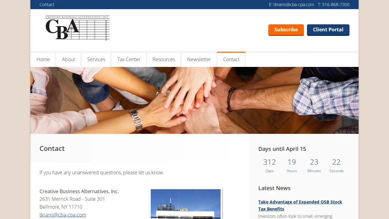 Creative Business Alternatives, Inc. page