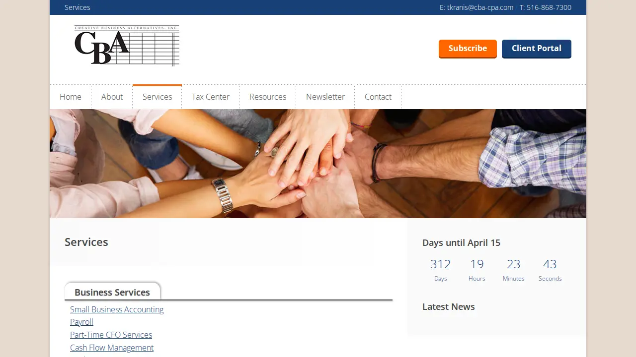 Creative Business Alternatives, Inc. page
