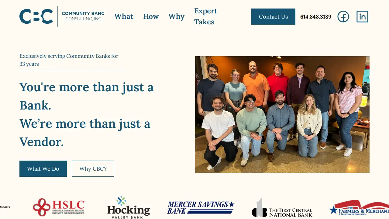 Community Banc Consulting of Ohio website