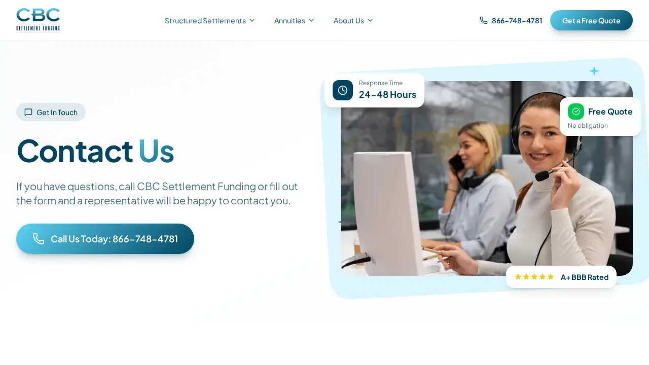 CBC Settlement Funding page