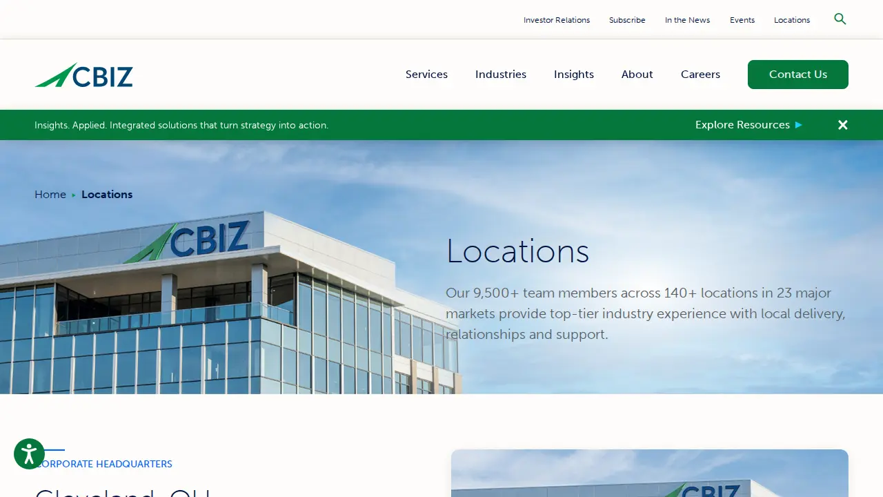 CBIZ website