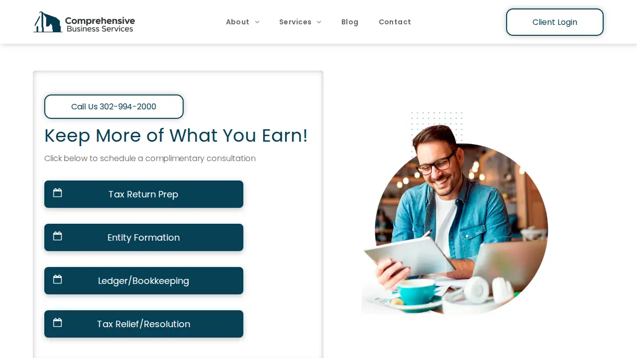 Comprehensive Business Services website
