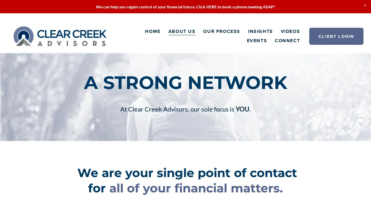 Clear Creek Advisors page