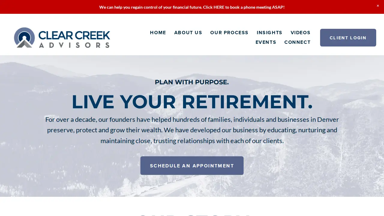 Clear Creek Advisors page