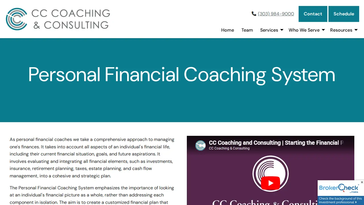 CC Coaching & Consulting page