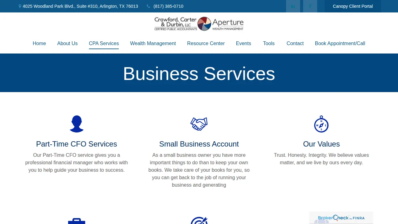 Crawford, Carter & Durbin, LLC page
