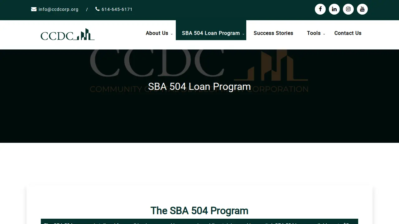 Community Capital Development Corporation page