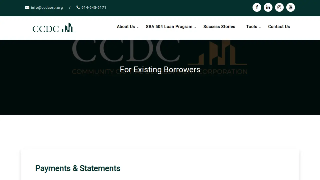 Community Capital Development Corporation page