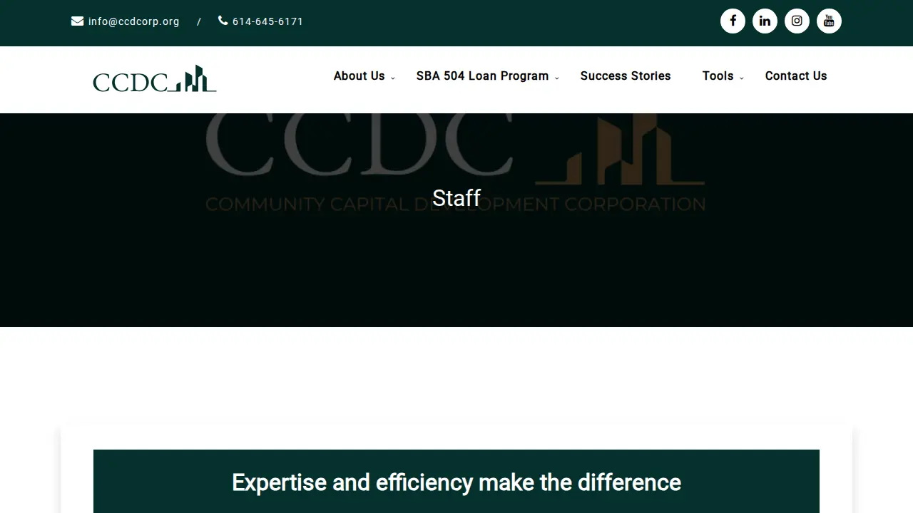 Community Capital Development Corporation page