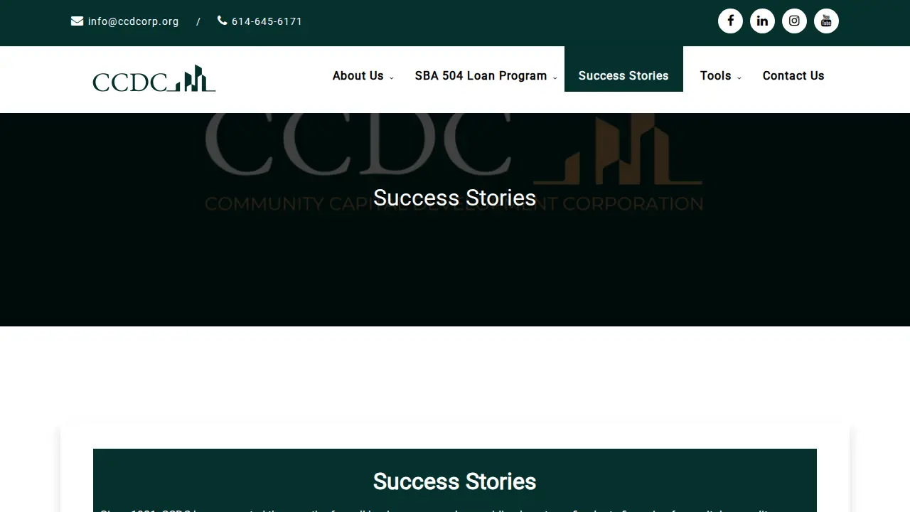 Community Capital Development Corporation page