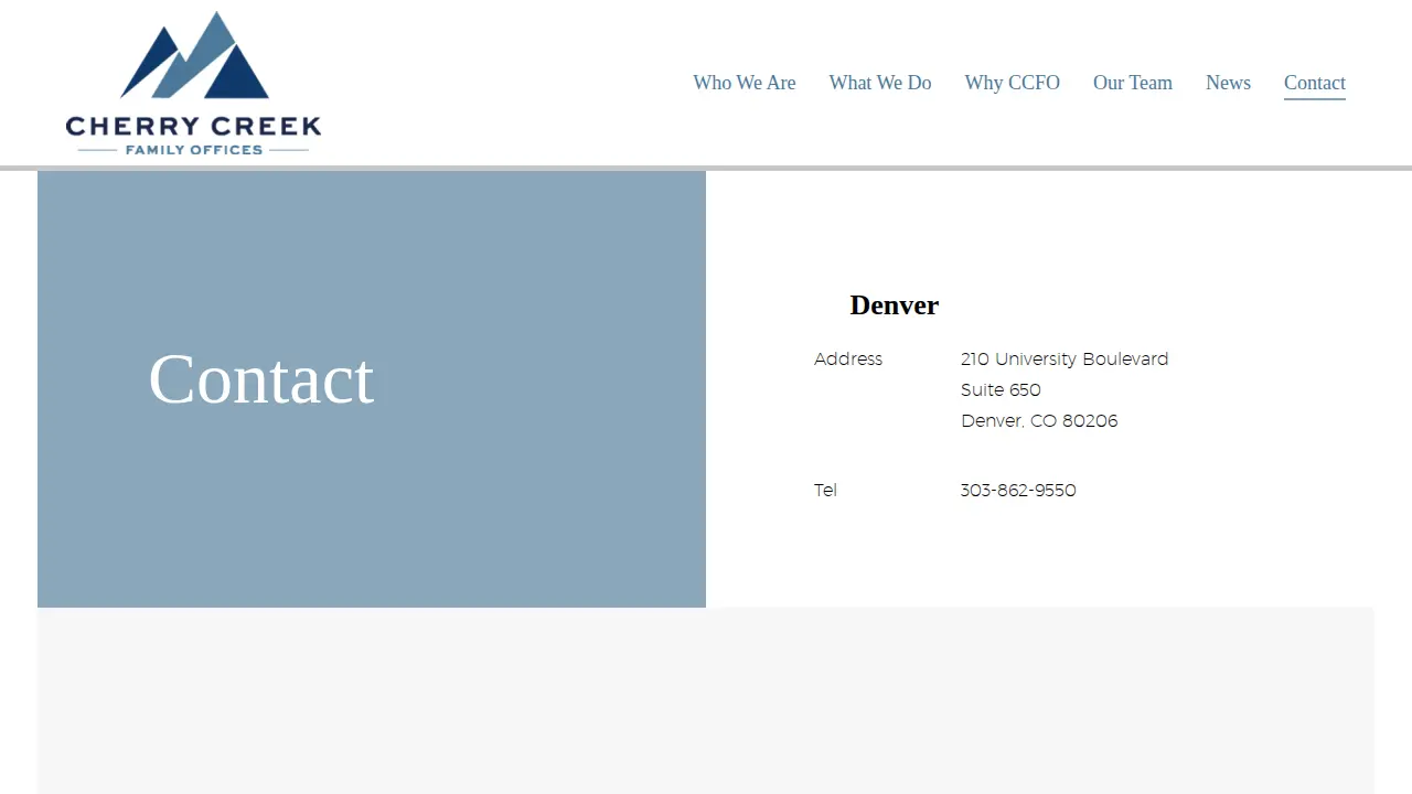 Cherry Creek Family Offices page