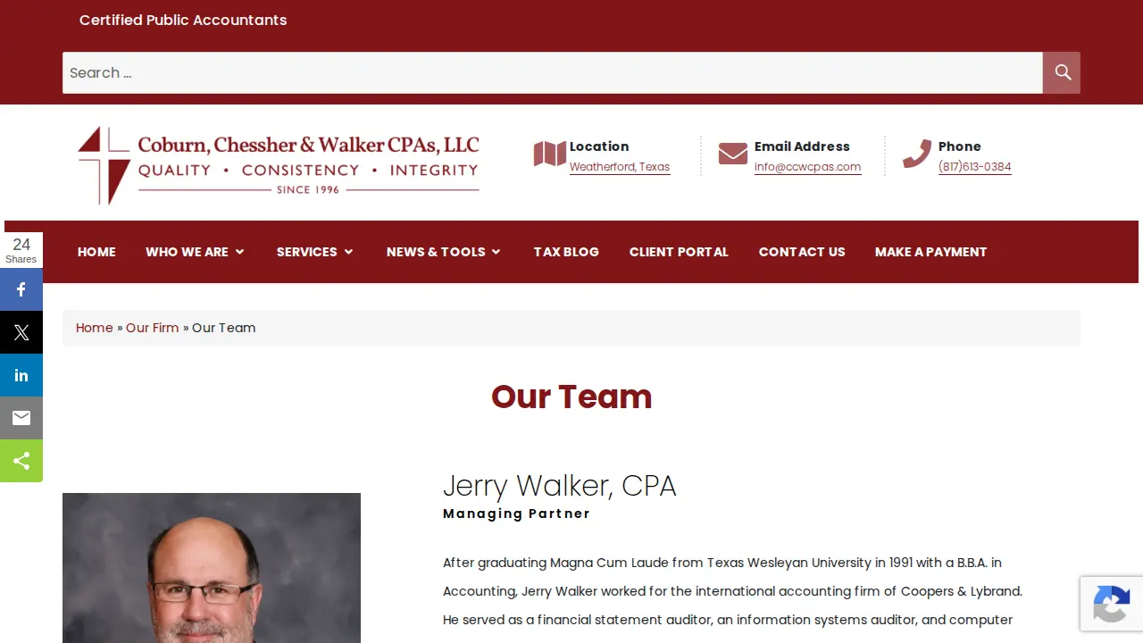 Coburn, Chessher & Walker CPAs PC page