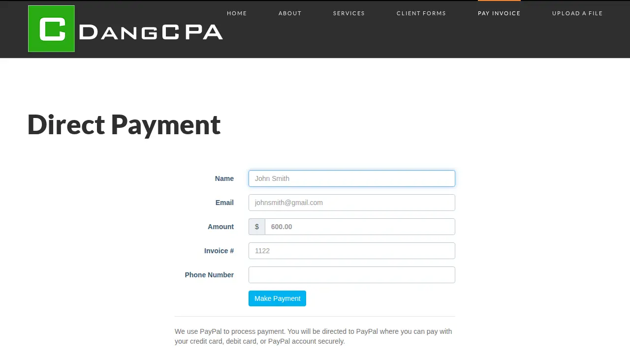 Christy Dang CPA page