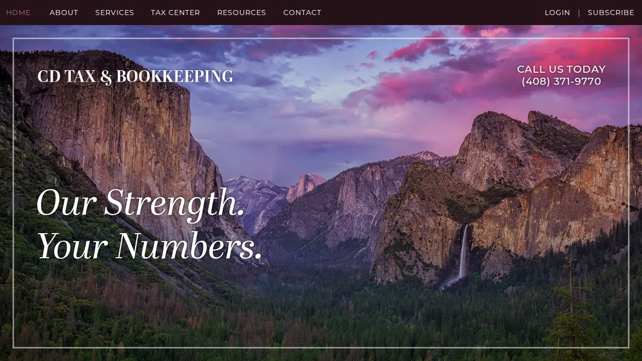 CD Tax & Bookkeeping Services page