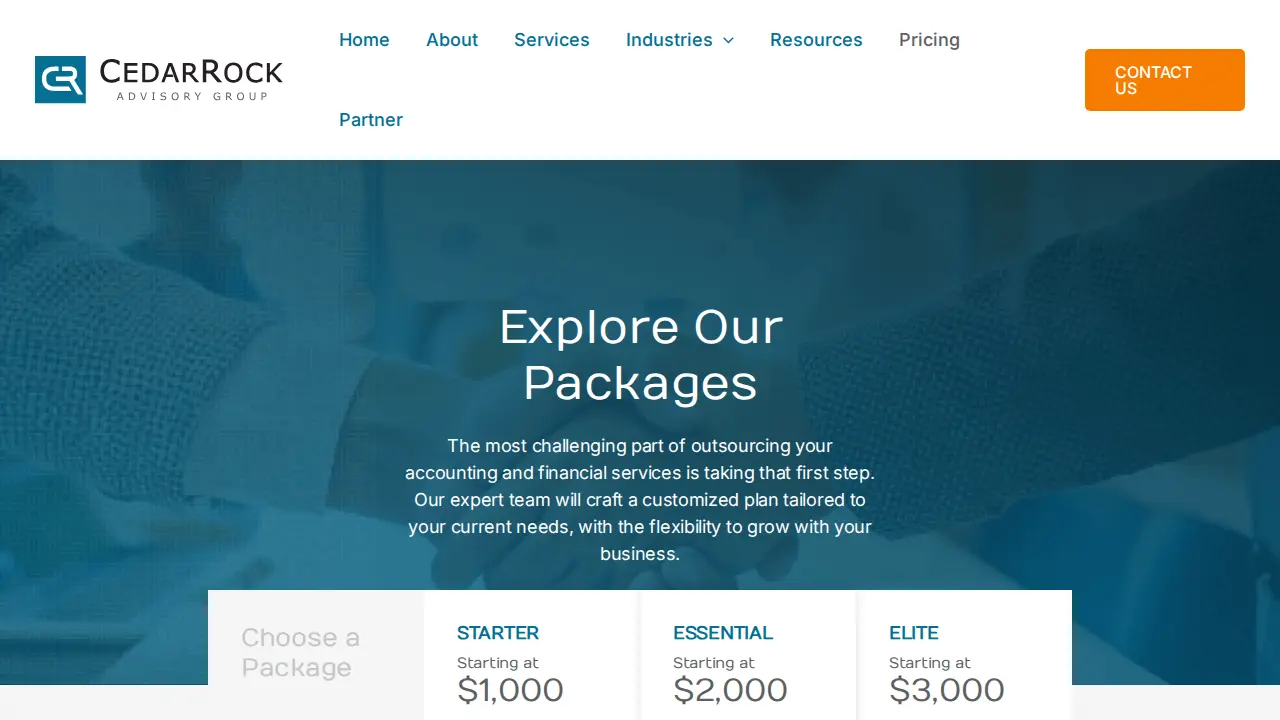 CedarRock Advisory Group page