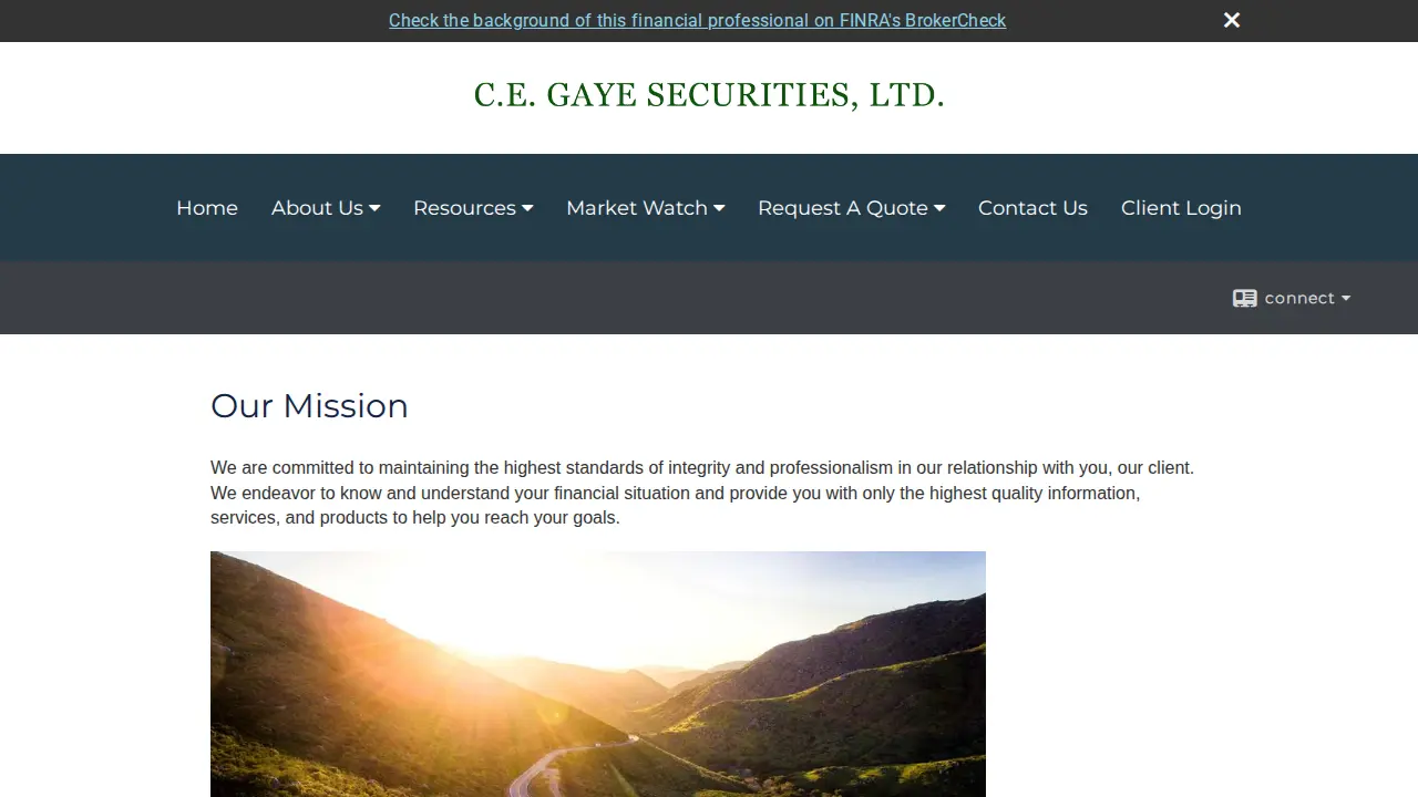 C. E. Gaye & Sons Securities Ltd. page