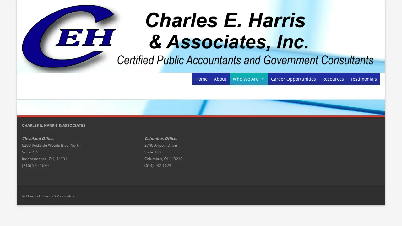 Charles E Harris & Associates page